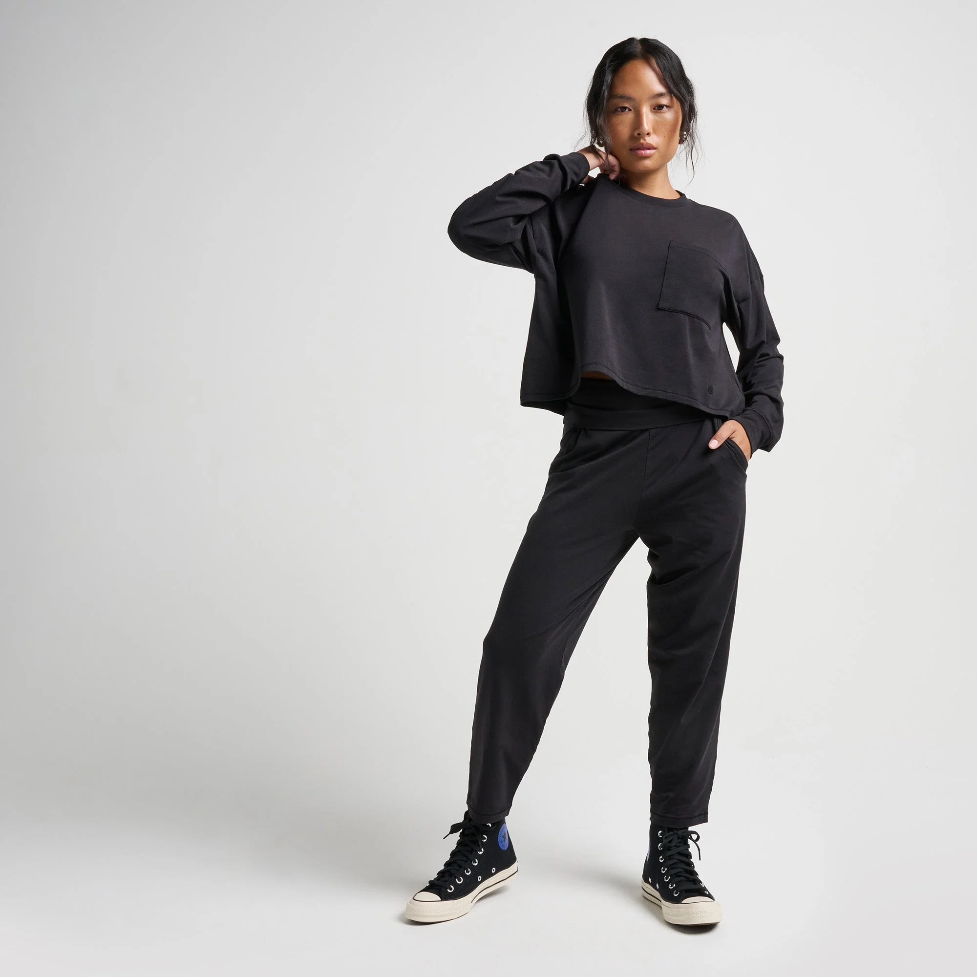 WOMEN'S LAY LOW BOXY LONG SLEEVE T-SHIRT - Image 4